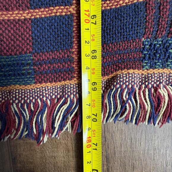 Golden Retriever Hunting Scene Tapestry Woven Throw Blanket Ducks Pheasant plaid - Picture 7 of 7